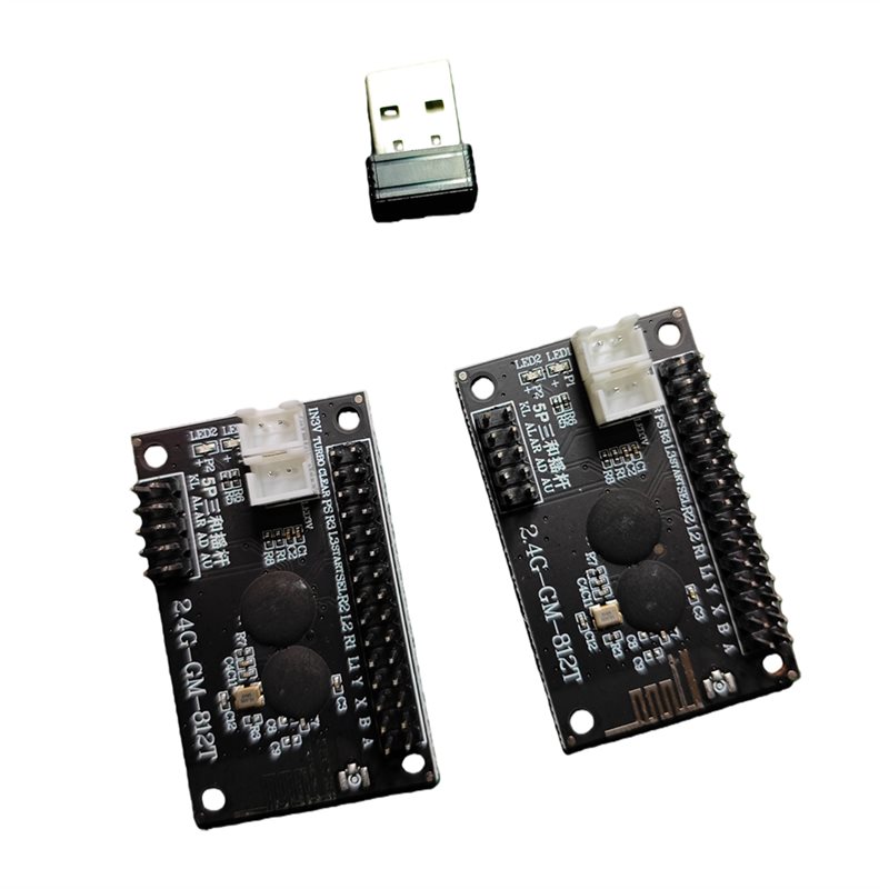 Joystick Arcade Parts - Беспроводной джойстик A99E-2.4G для 2 игроков,