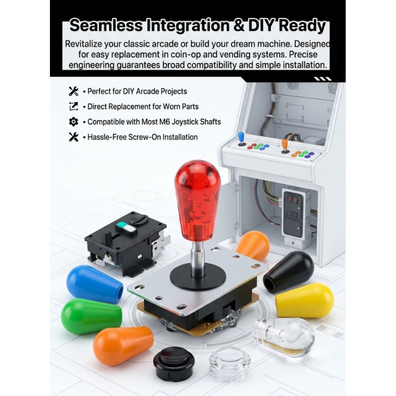 Joystick Arcade Parts - 1 шт. джойстик M6 с американской