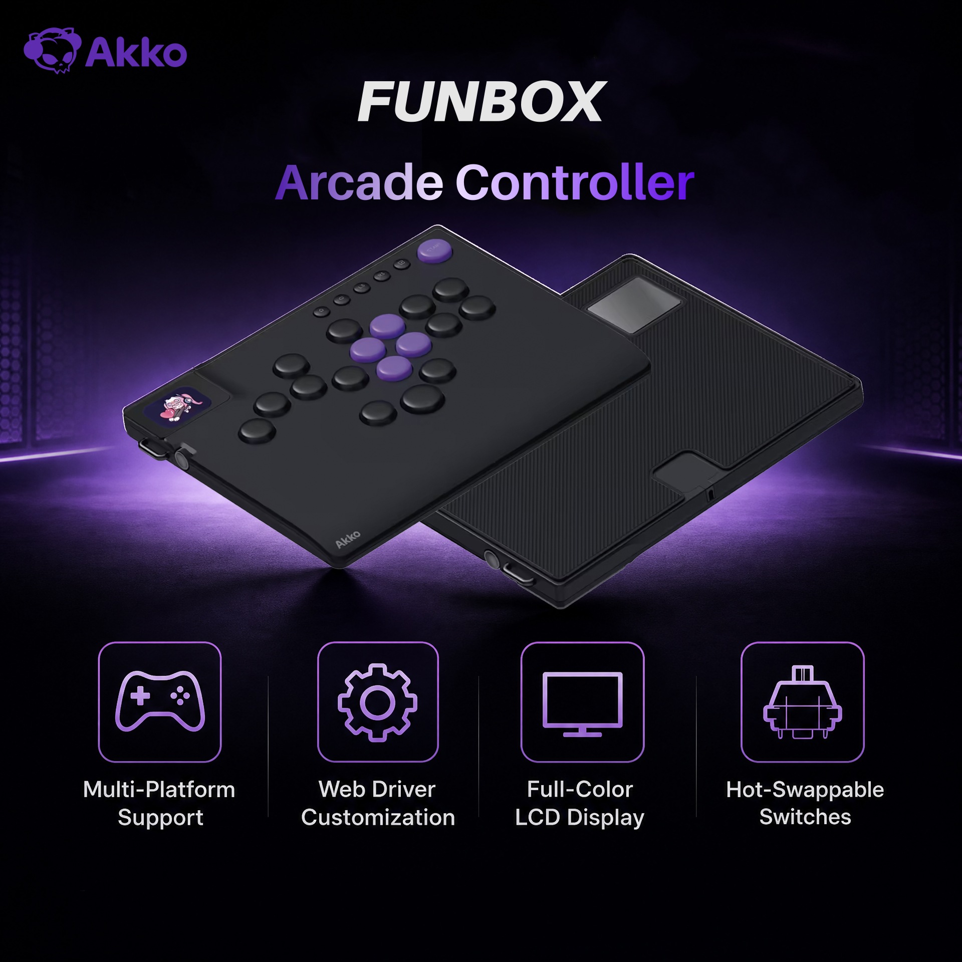 Контроллер Akko FUNBOX Magneti – обзор и цена Arcade No